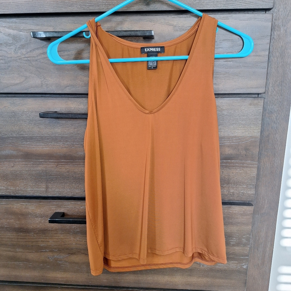Express Women's Orange Tank Top